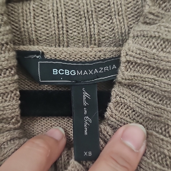 BCBG Cozy Tan Sweater Dress - Picture 4 of 5